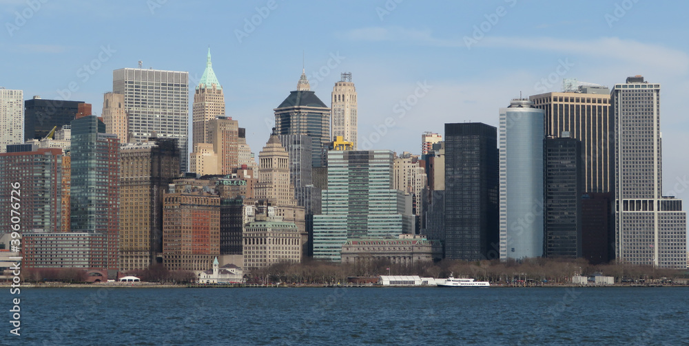 New York city Lower Manhattan skyline cityscape in New York USA New York city Lower Manhattan skyline cityscape in New York USA