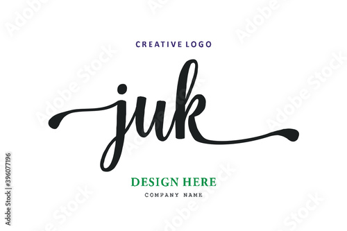 JUK lettering logo is simple, easy to understand and authoritative
