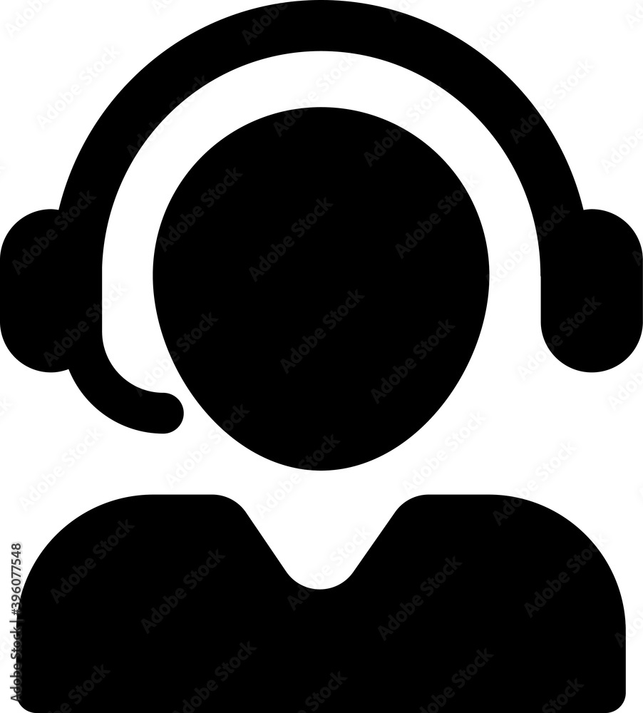 call center icon. custom manager icon vector 