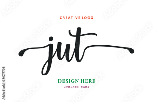 JUT lettering logo is simple, easy to understand and authoritative