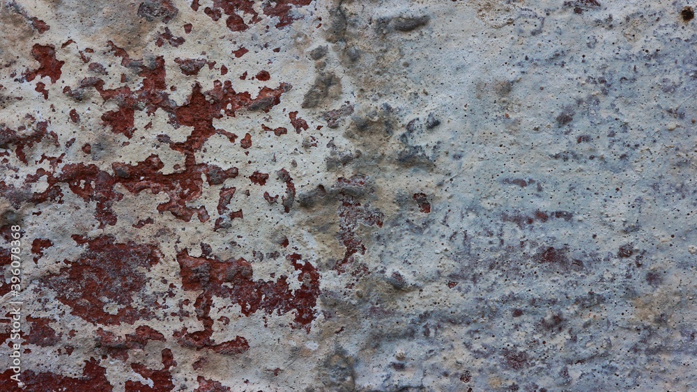 Fototapeta premium Peeling plaster and paint on a wall