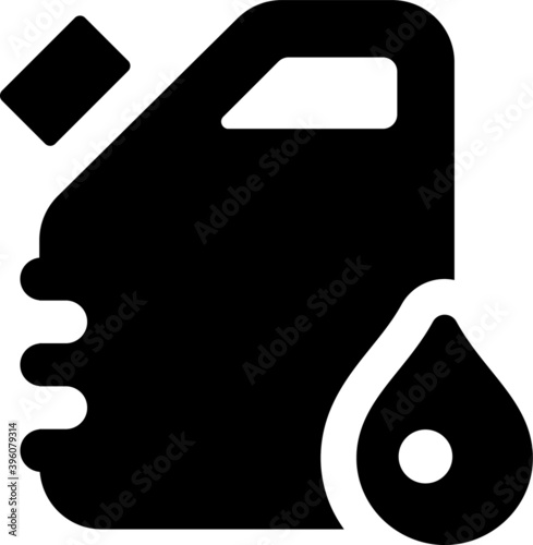 Canvas Print Jerry can icon