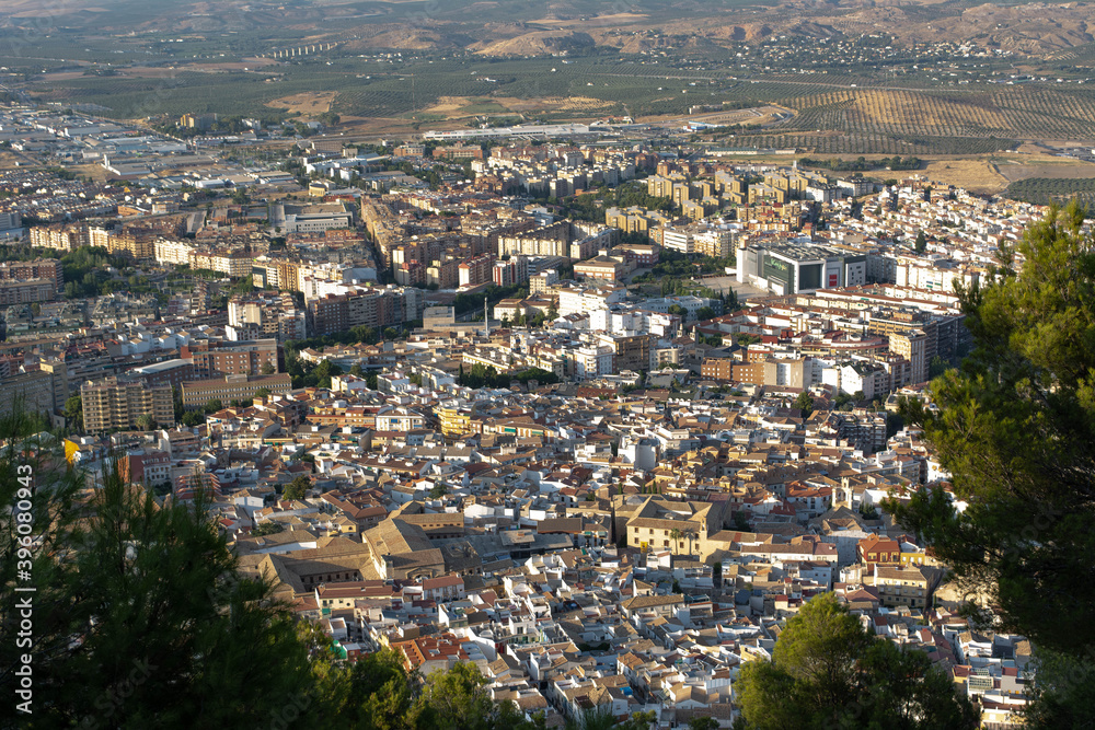 Vista de Jaén desde el castillo Catalina