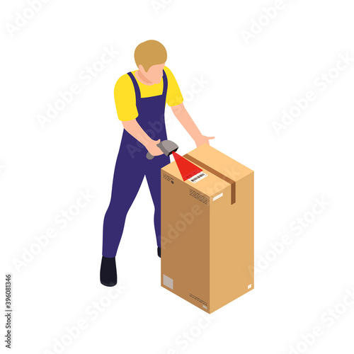 Warehouse Worker Illustration