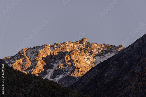 mountain peak in the mountains