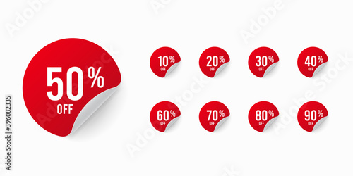 Up to 90 percent discount off sticker set. Circle label