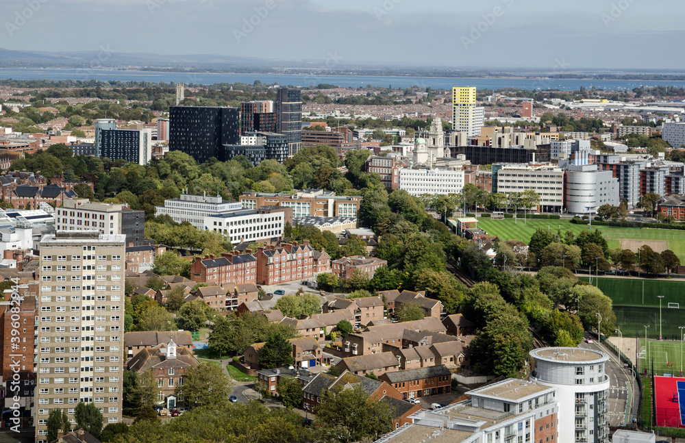 Portsmouth City Centre, aerial view