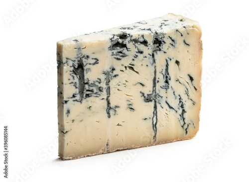 Tableau sur toile Gorgonzola cheese isolated on white background