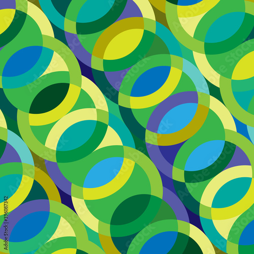circular pattern on a green background