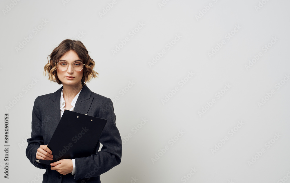 business woman official formal suit documents Work business woman official formal suit documents Work