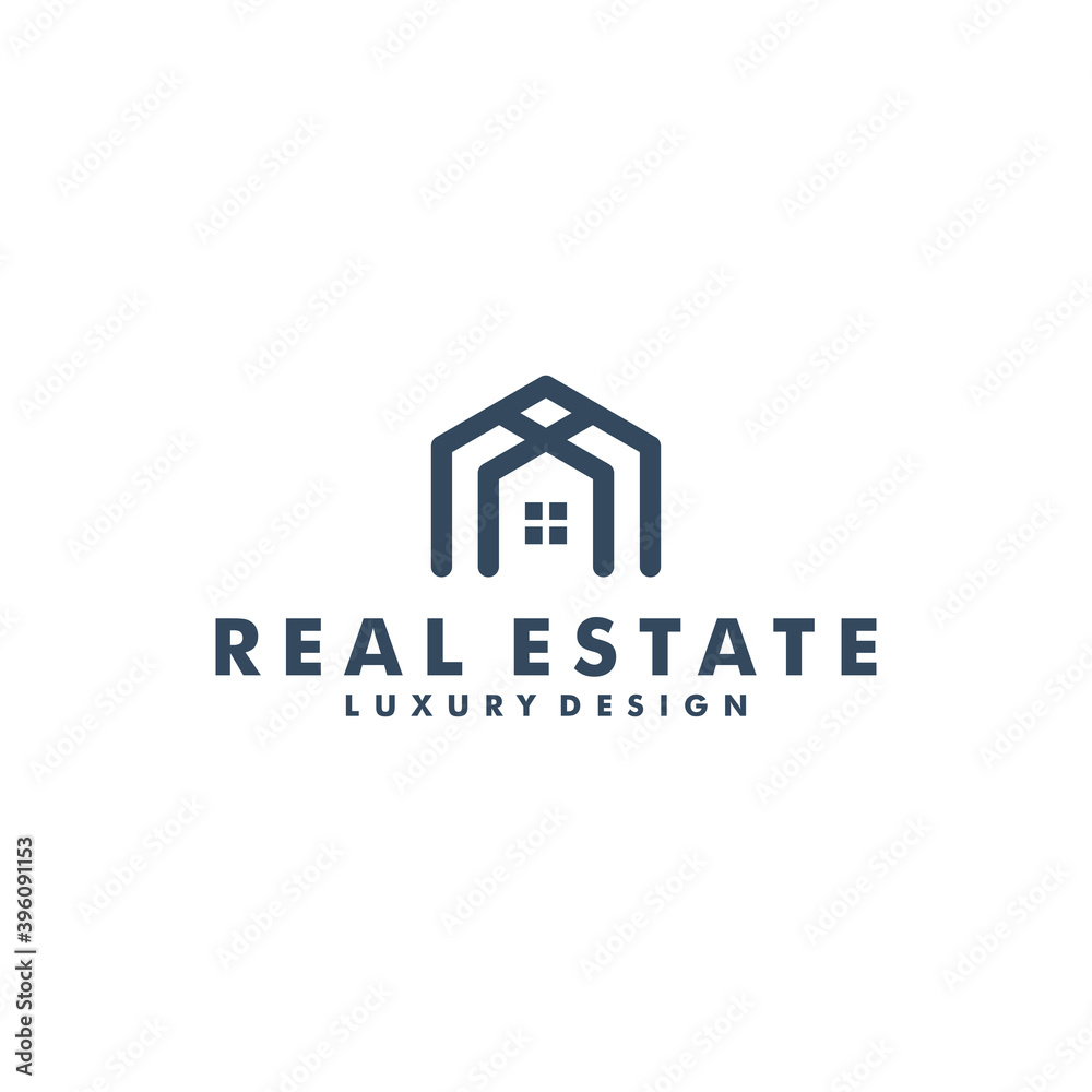 real estate logo deign vector, home icon symbol logotype