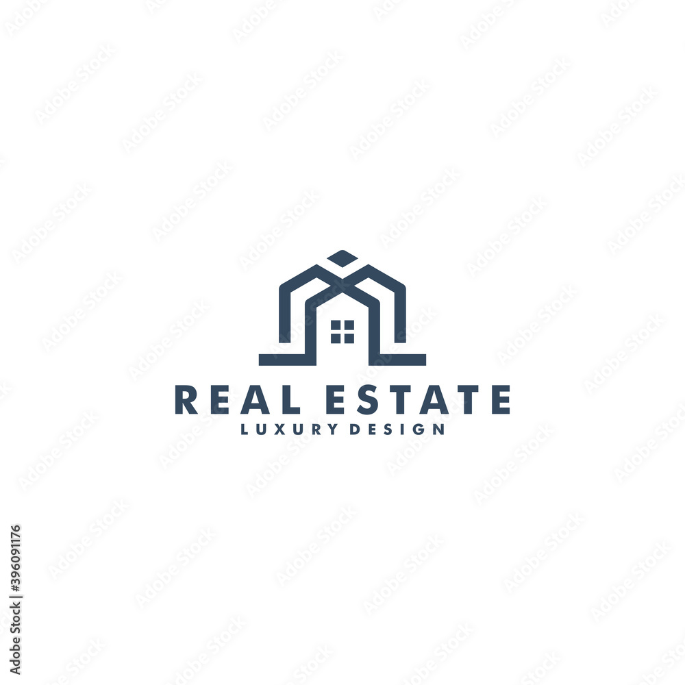 real estate logo deign vector, home icon symbol logotype