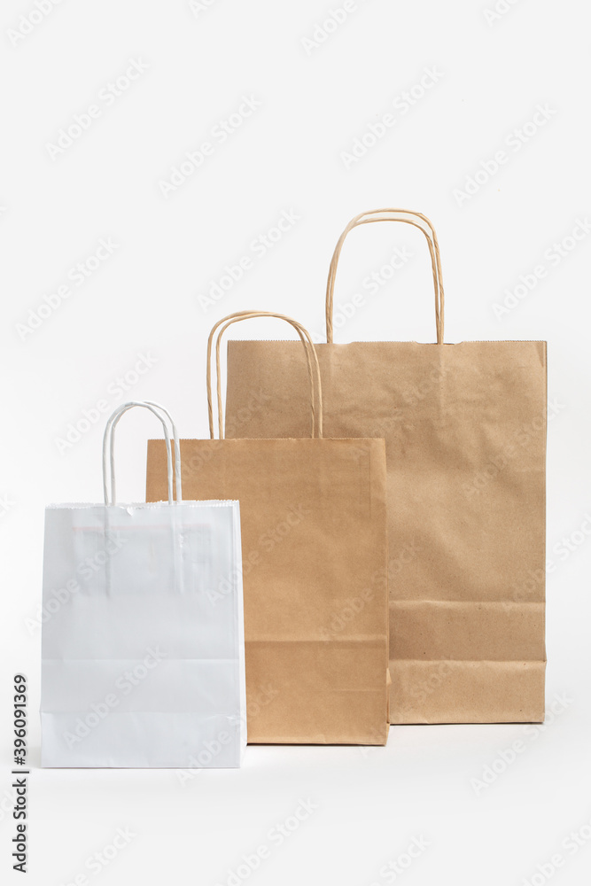 Paper bag on white background Paper bag on white background