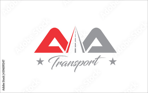 Illustration vector of express logistics and delivery company logo design template