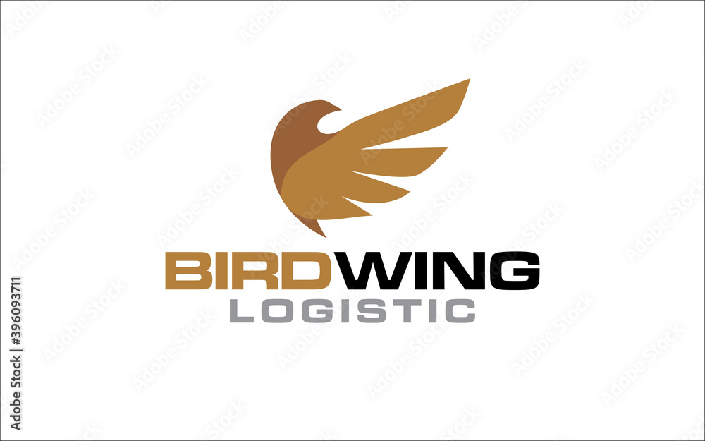 Obraz premium Illustration vector of wing express logistics and delivery company logo design