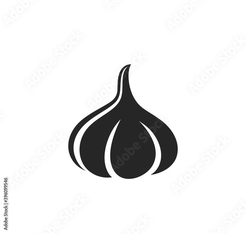 Garlic logo. Isolated garlic on white background