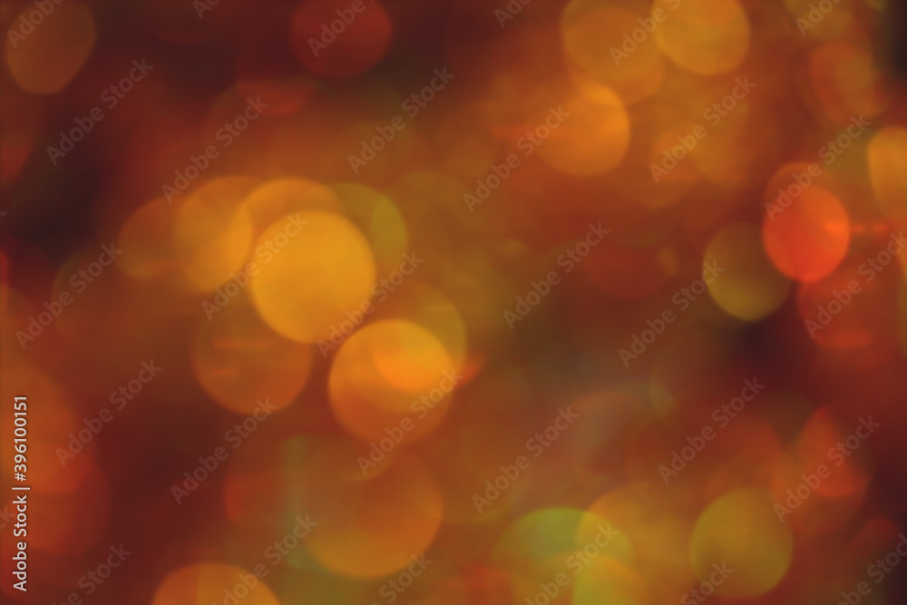 Lights bokeh as abstract Christmas background.