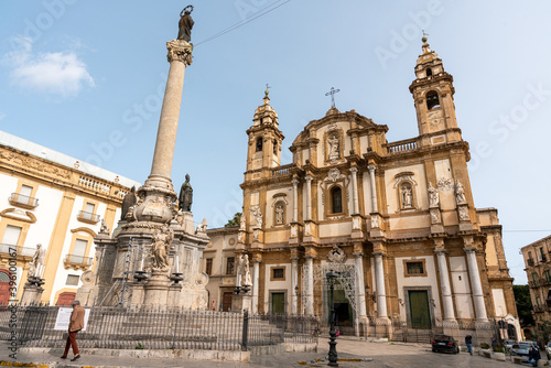Oratorio rosario church in Palermo, Sicily, Italy