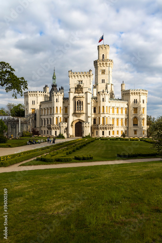 Hluboka nad Vltavou castle in Southern Bohemia, Czech Republic