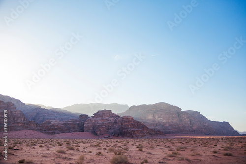 Wadi Ram desert. Jordan landscape