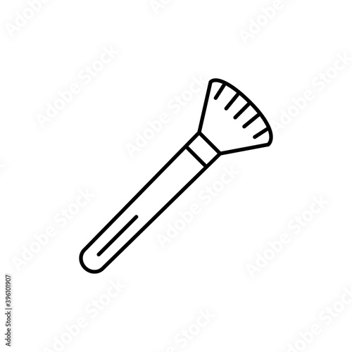 brush icon element of make up icon for mobile concept and web apps. Thin line brush icon can be used for web and mobile. Premium icon on white background