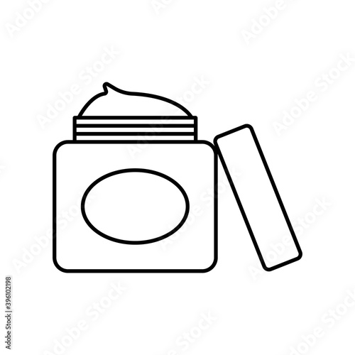 face cream icon element of make up icon for mobile concept and web apps. Thin line skin cream icon can be used for web and mobile. Premium icon on white background