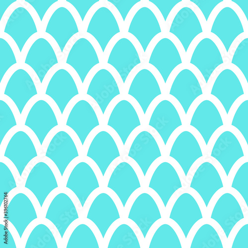 Fish scales seamless pattern. Mermaid tail background