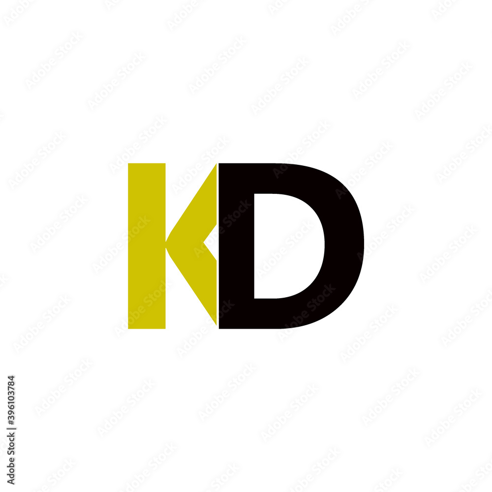 K and D letter design K and D letter design