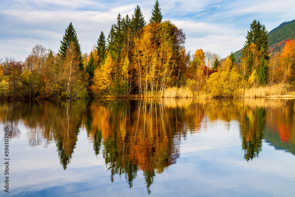 Oberstdorf - Moorweiher - Herbst - Spiegelung - Allgäu