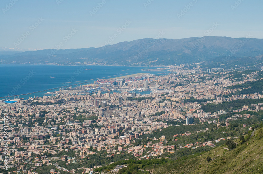 The city of Genova, Liguria, Italy.