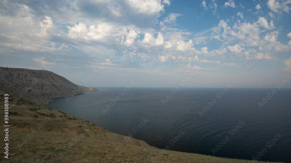 Time Lapse. The movement of clouds in the spring in the mountains of the Crimea peninsula. Time Lapse. The movement of clouds in the spring in the mountains of the Crimea peninsula.