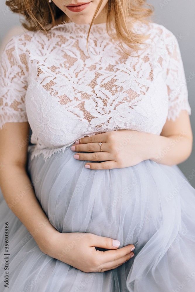 Portrait of the young pregnant woman Portrait of the young pregnant woman