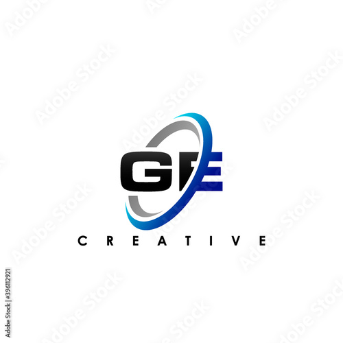 GE Letter Initial Logo Design Template Vector Illustration