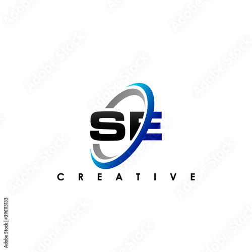 SE Letter Initial Logo Design Template Vector Illustration