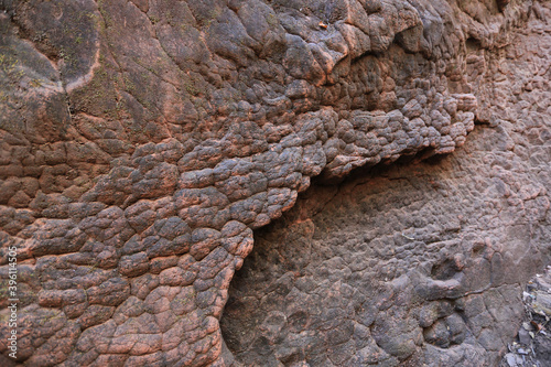 Naga cave, Amazing of Naga scales rock stone mountain in Phu Langka National Park, Bueng Kan of Thailand, Sun Cracks