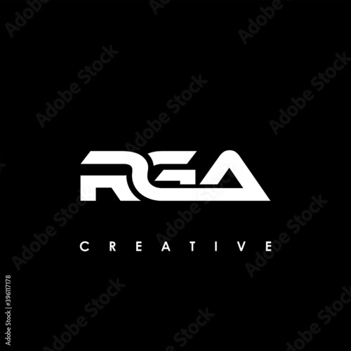 RGA Letter Initial Logo Design Template Vector Illustration