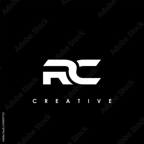 RCLetter Initial Logo Design Template Vector Illustration