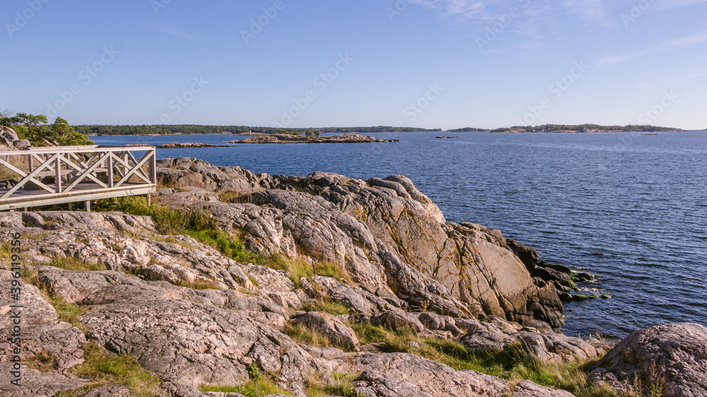 Overlooking the Baltic sea from Femorehuvud on the coast of Sweden