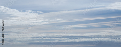 blue sky with white clouds - nature background