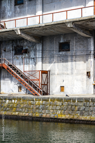 Scenery along the Otaru Canal in Otaru City, Hokkaido, Japan