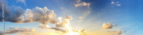 Wallpaper Mural Dramatic panorama sky with cloud on sunrise and sunset time. Panoramic image. Torontodigital.ca