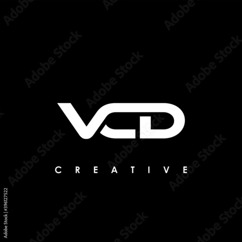 VCD Letter Initial Logo Design Template Vector Illustration photo