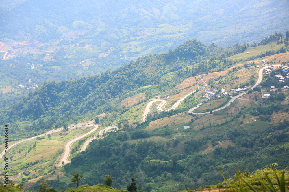 view from the top of the hill