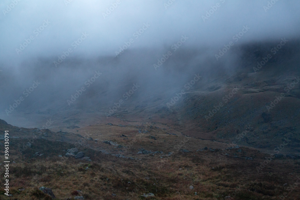 Parc national de Snowdonia au Pays de Galles en Angleterre en hiver