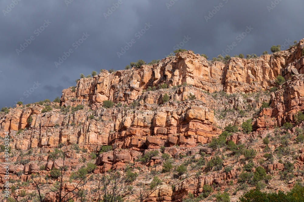 Scenic Verde Canyon Arizona Landscape in Autumn