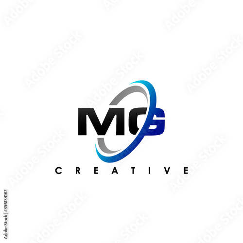 MG Letter Initial Logo Design Template Vector Illustration