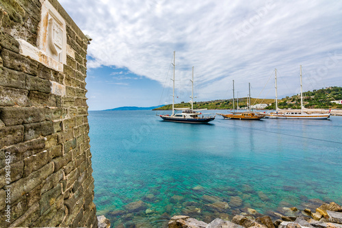 Fototapeta Naklejka Na Ścianę i Meble -  Bodrum Harbour view from Bodrum Castle