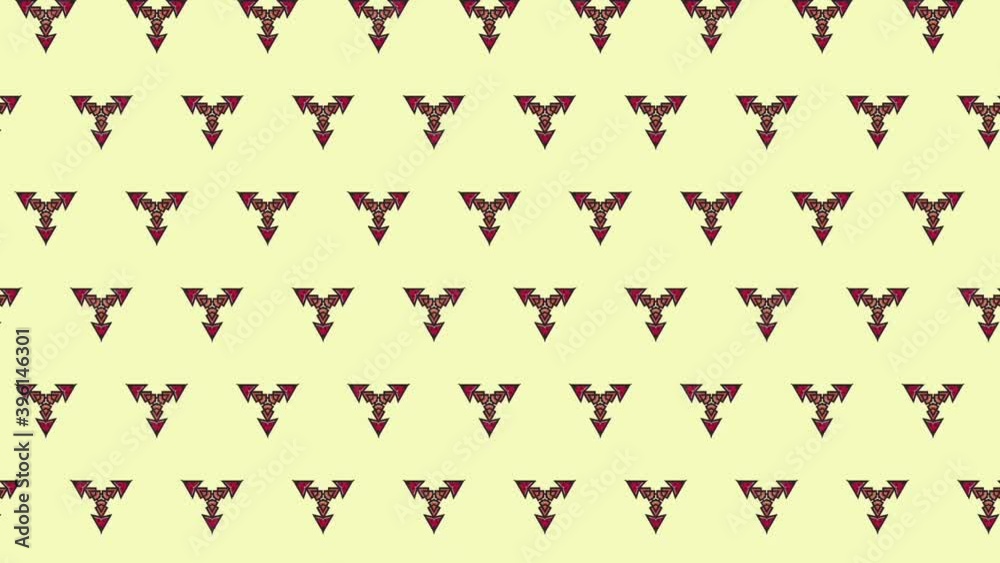 Transitions Of Isotoxal Figures Over Yellow Background For Animation Background. - graphics