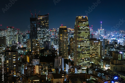 東京 夜景 東京タワーから