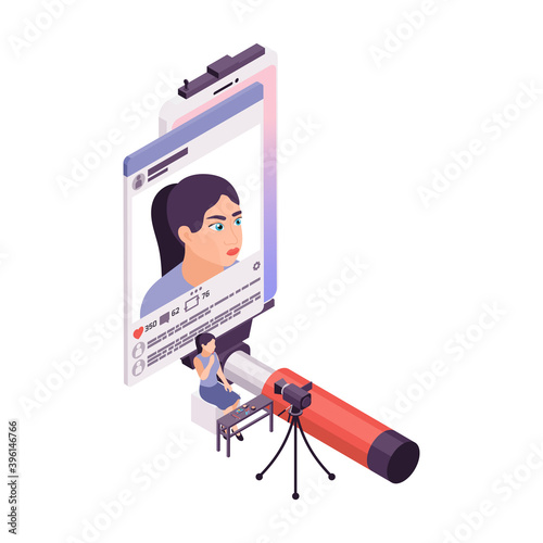 Blog Isometric Illustration